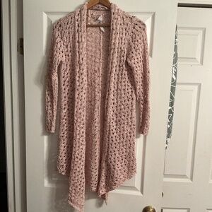 Melissa McCarthy 7seven open knit cardigan size XS